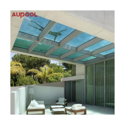 Domanda del cliente Piscina a terra personalizzata con fibra di vetro Acrilico di plastica