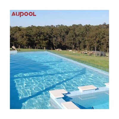 Domanda del cliente Piscina a terra personalizzata con fibra di vetro Acrilico di plastica