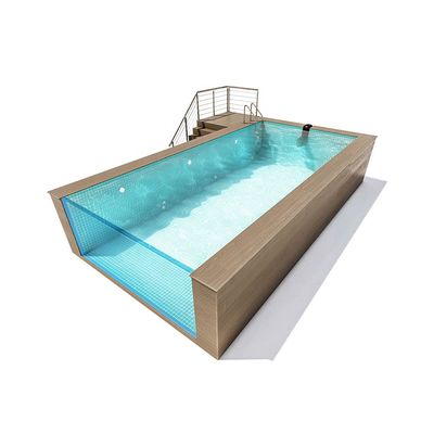 Spa portatile in fibra di vetro e piscina con pannelli in materiale polimerico
