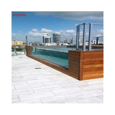 Finestra di piscina acrilica personalizzata con alta trasmissione della luce 93% e pompa d'aria