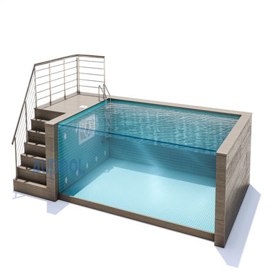 Flitter pompa inclusa vetro acrilico trasparente piscina prefabbricata per sport in famiglia