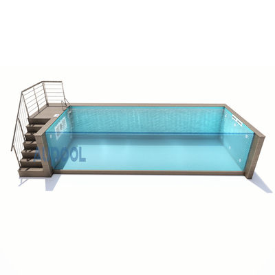 Flitter pompa inclusa vetro acrilico trasparente piscina prefabbricata per sport in famiglia