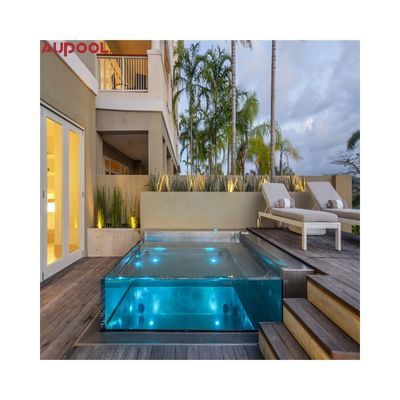 Migliora il tuo spazio esterno con la piscina acrilica chiara e spessa AUPOOL High Fashion