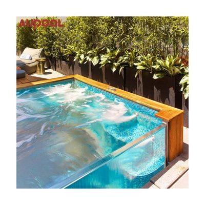 Migliora il tuo spazio esterno con la piscina acrilica chiara e spessa AUPOOL High Fashion