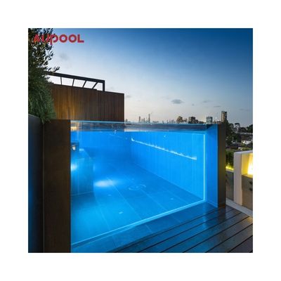 Accessori della pompa d'aria della piscina 50 mm 80 mm spessore pannello di vetro acrilico trasparente completo