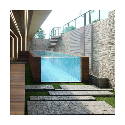 Pannelli di vetro per piscine ad alta trasmissione luminosa per la sicurezza esterna personalizzata sul terreno