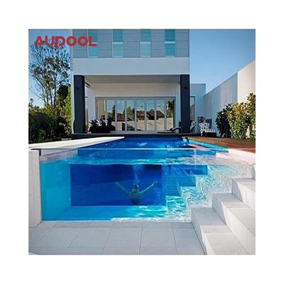 Pannelli di vetro per piscine ad alta trasmissione luminosa per la sicurezza esterna personalizzata sul terreno