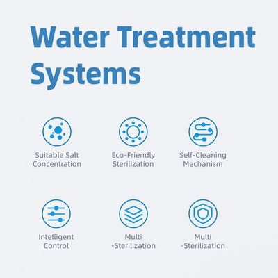 Sistema intelligente di depurazione dell'acqua delle piscine con assemblaggio rapido certificato TUV