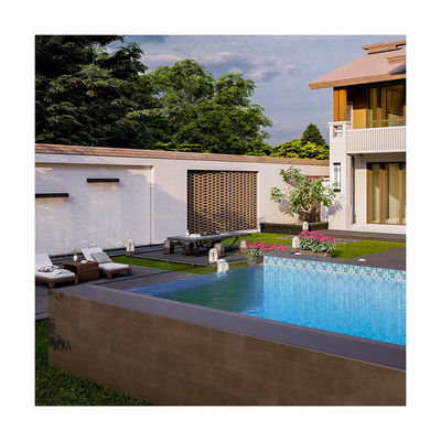 Stagione di nuoto in famiglia Essential Custom Transparent Plexiglass Acrylic Sheet Piscina con pompa d'aria