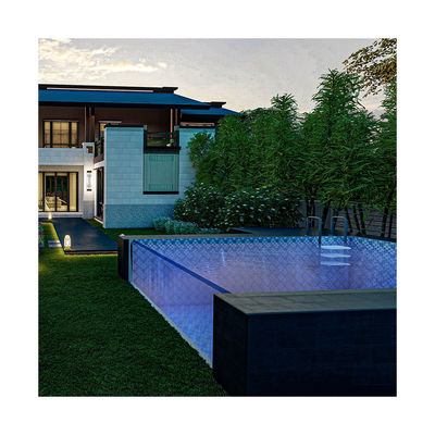 Stagione di nuoto in famiglia Essential Custom Transparent Plexiglass Acrylic Sheet Piscina con pompa d'aria
