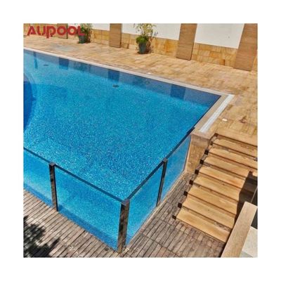 Piscine acriliche in fibra di vetro per la richiesta del cliente e vetri esterni trasparenti
