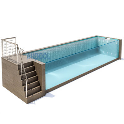Piscine di giada incastonata in marmo Acrilico piscina finita trasparente