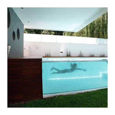 Case prefabbricate Contenitori di spedizione chiari Piscina con struttura in acciaio da 40 piedi