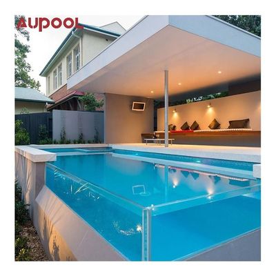 Case prefabbricate Contenitori di spedizione chiari Piscina con struttura in acciaio da 40 piedi