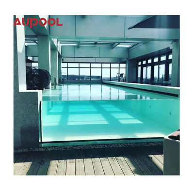 Piscina acrilica trasparente senza filtro montata a parete