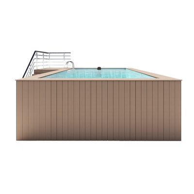 Palla di legno acrilico di colore piscina privata di lusso per il relax all'aria aperta