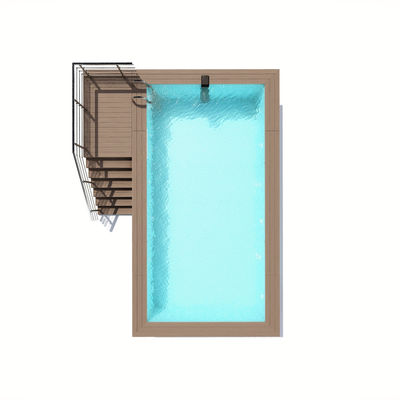 Piscine di contenitori a terra Piscine prefabbricate di piastre in acciaio composito e FRP