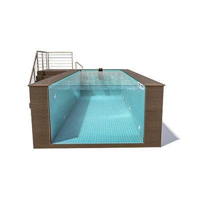 Piscine prefabbricate in fibra di vetro ad alta trasmissione luminosa per attività ricreative all'aperto