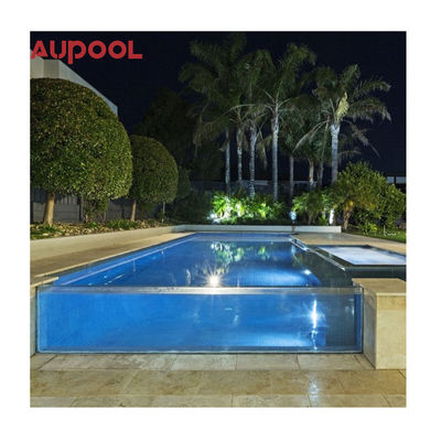 Parete di piscina acrilica esterna con pannello di vetro acrilico trasparente di spessore 50 mm 80 mm