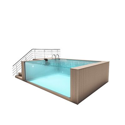 Piscina esterna con montaggio rapido e finestrino acrilico