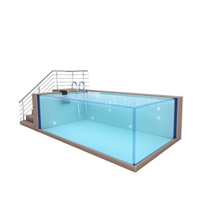 Piscina esterna con montaggio rapido e finestrino acrilico