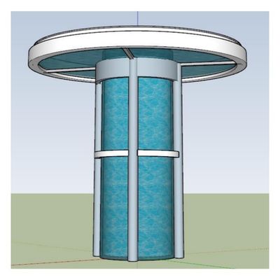 Spessore del pannello acrilico Disegno acrilico per piscina da 30 mm a 950 mm