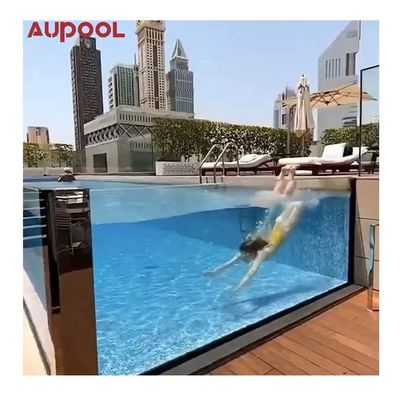 Popular Custom Infinity Edge trasparente spessa lamiera di vetro acrilico per acquario di vetro spessa