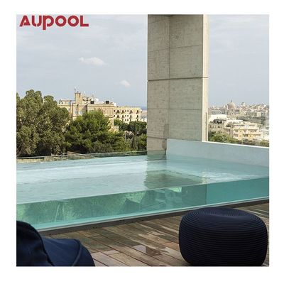 Popular Custom Infinity Edge trasparente spessa lamiera di vetro acrilico per acquario di vetro spessa