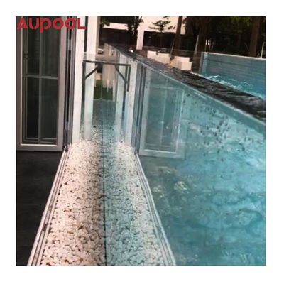 36V copertura elettrica automatica per piscina Disegno pannelli di vetro acrilico trasparente