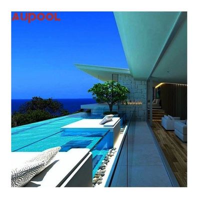 Finestra di piscina acrilica prefabbricata per esterni con protezione UV e disegno di sovrafflusso