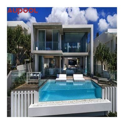 Finestra di piscina acrilica prefabbricata per esterni con protezione UV e disegno di sovrafflusso