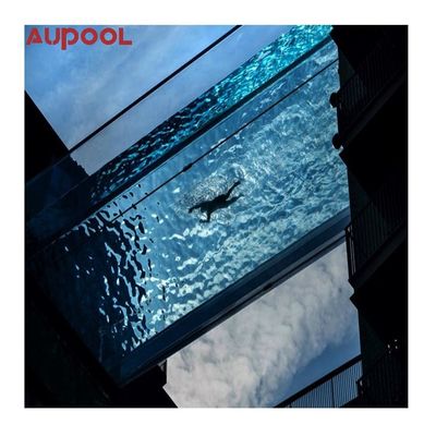 Finestra di piscina acrilica prefabbricata per esterni con protezione UV e disegno di sovrafflusso