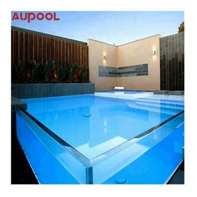 Vetro personalizzato sopra il suolo di alta trasparenza Acrilico piscina pannelli di finestra di parete