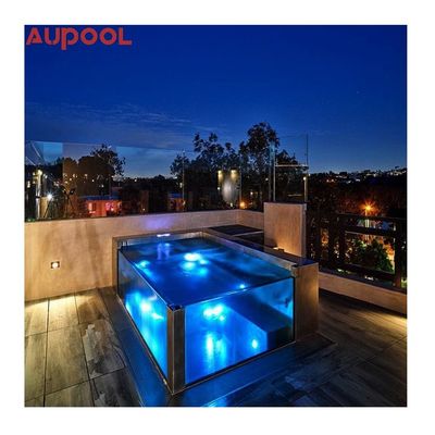 Vetro personalizzato sopra il suolo di alta trasparenza Acrilico piscina pannelli di finestra di parete