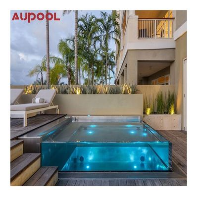 Contenitore per piscine foglio di vetro Plexiglass acrilico per la progettazione di piscine esterne infinite