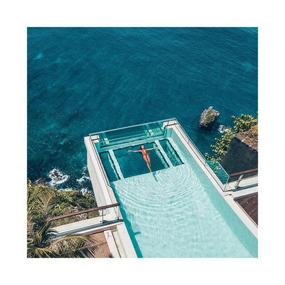 AUPOOL Fibra di vetro Cocktail Conchiglie di piscina per alta trasmissione della luce 93% Piscine modulari