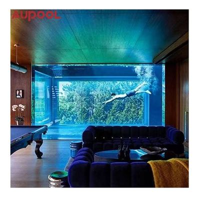 Piscine esterne prefabbricate acriliche Plexiglass di lusso Struttura in acciaio Piscine