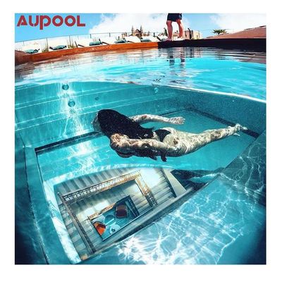 Formazione all'interno e all'esterno Struttura in acciaio mobile Piscine durevoli Dimensioni personalizzate