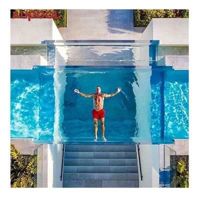 Piscine a terra con finestre acriliche trasparenti e plastica di qualità superiore