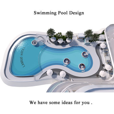 Villa Piscina Esterno Fibra di vetro Temperata Piscina di vetro Parete piscina