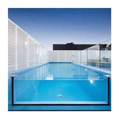 Piscine a parete di vetro trasparente sopra terra con plexi acrilico e piscina acrilica PMMA