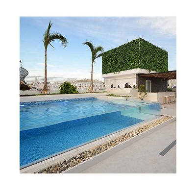 Materiale da costruzione AUPOOL 30 anni Piscina acrilica non ingiallente per il tetto dell'hotel in Vietnam