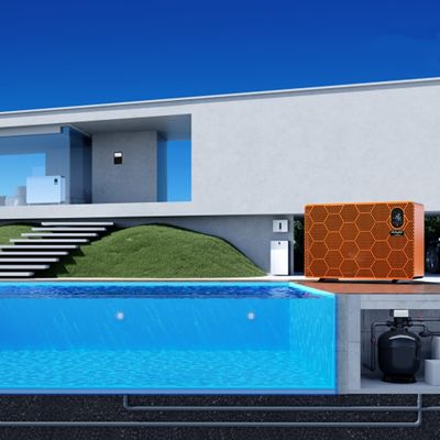 Servizio di taglio Aupool Villa a vetro trasparente piscina per il cortile dell'hotel