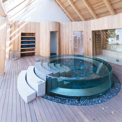 Hotel Custom Acrylic Glass Panel Piscina in fibra di vetro con 100% Virgin PMMA Aupool
