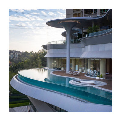Aupool Acrylic Suspended Transparent Glass Swimming Pool Design con pannello acrilico PMMA