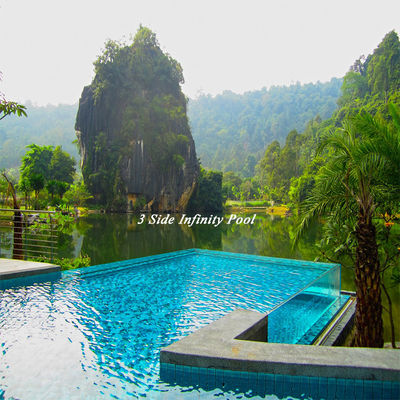 Aupool Acrylic Suspended Transparent Glass Swimming Pool Design con pannello acrilico PMMA