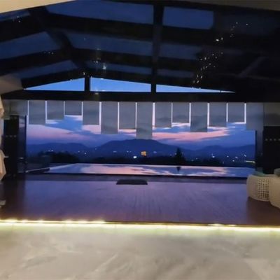 Piscina di plastica trasparente Piscina di vetro acrilica spessa Piscina con pompa d'aria