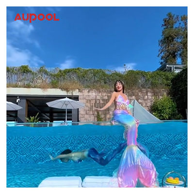Piscine di fibra di vetro vantaggiosa con bordo abbronzante dimensioni personalizzate e superiore