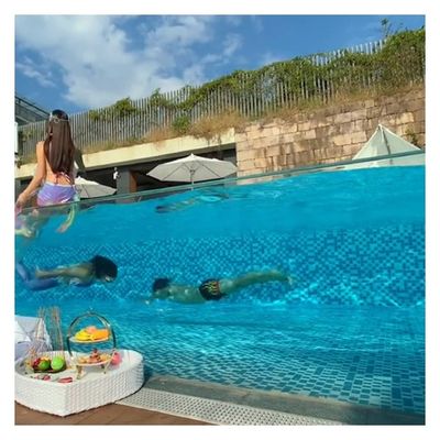 Piscine Piscina all' aperto Vetro spessore Carta di plastica trasparente Acrilico Piscina