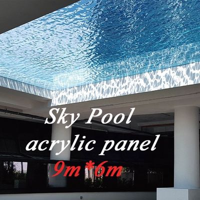 Piscina acrilica trasparente non ingiallente per alta trasmissione della luce 93%